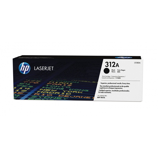 HP LaserJet Toner Cartridge - 312A - CF380A - Black - 1300 Page Yield Image