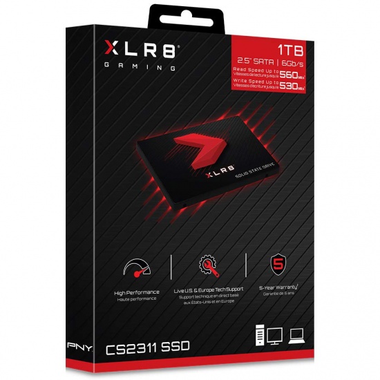 1TB PNY 2.5-inch Sata III Internal Solid State Drive Image
