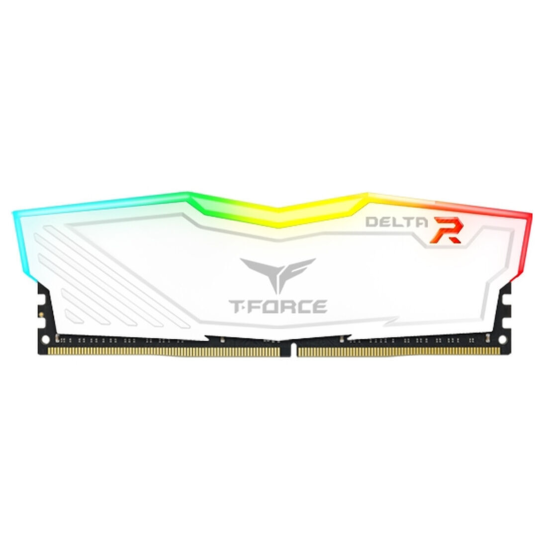 16GB Team Group Delta RGB DDR4 3200MHz CL16 Dual Channel Memory Kit (2 x 8GB) - White Image