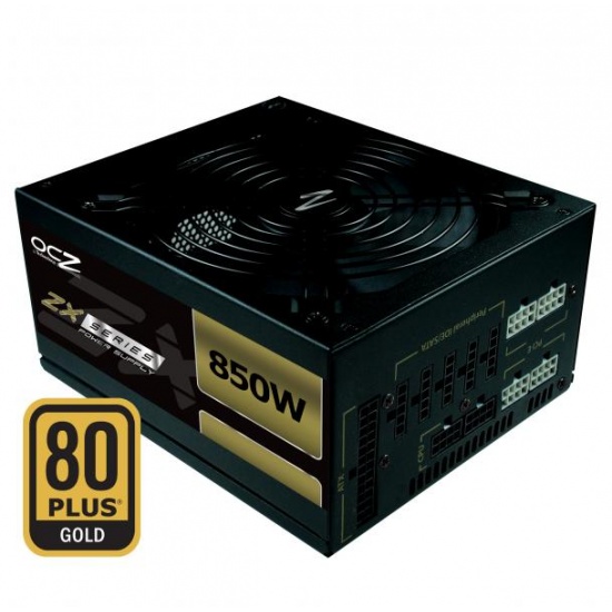 OCZ ZX Series 850W Max-Performance Power Supply 80+ Gold (Universal UK/EU version) Image