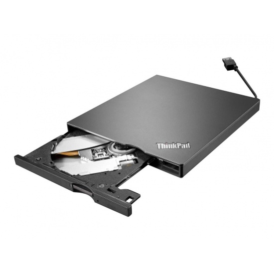 Lenovo ThinkPad UltraSlim USB  DVD±RW Optical Disk Drive Burner - Black Image