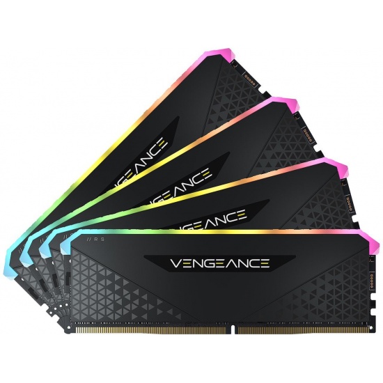 64GB Corsair Vengeance 3200MHz DDR4 CL16 Quad Memory Kit (4 x 16GB) - Black Image