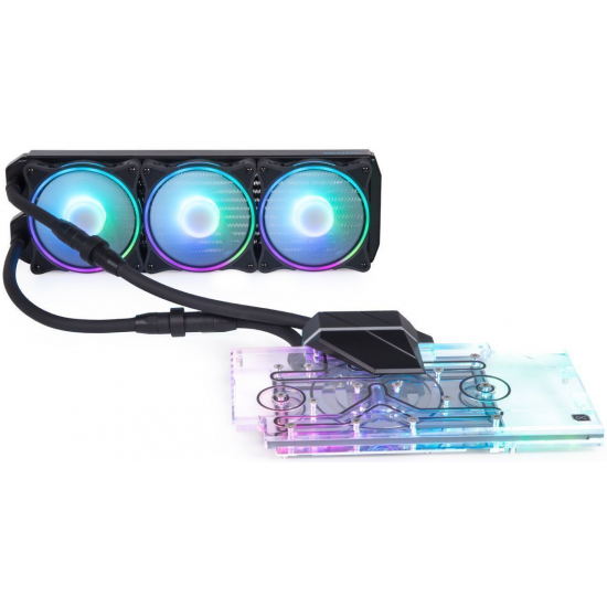 Alphacool Eiswolf 2 AIO RTX 3080/3090 Aorus 120MM Graphics Card All-In-One Liquid Cooler - Black, Transparent Image