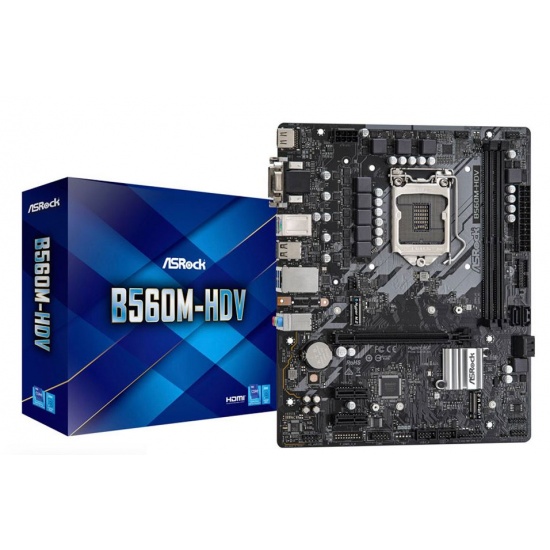 Asrock B560M-HDV Intel B560 LGA 1200 DDR4 Micro ATX Motherboard Image