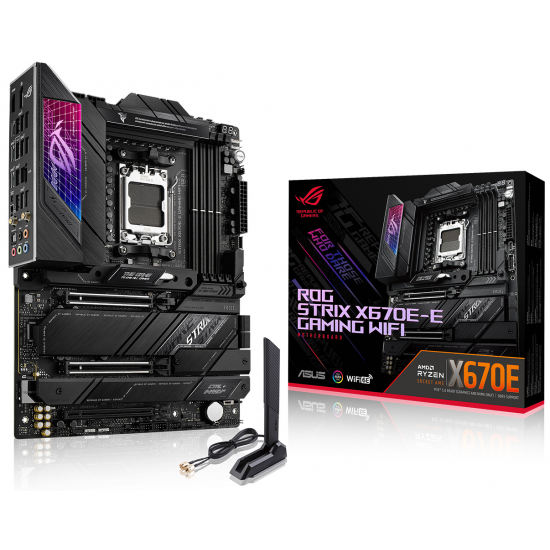 Asus ROG Strix X670E-E Gaming AMD X670 Socket AM5 ATX DDR5 Motherboard Image