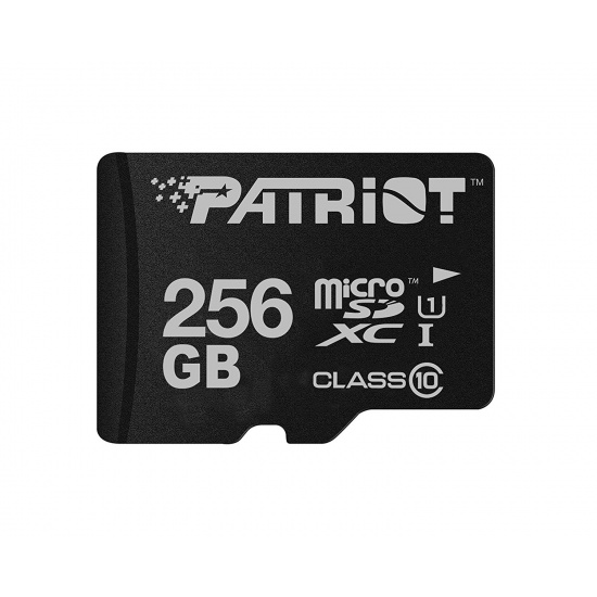 256GB Patriot LX Series microSDXC CL10 UHS-I Mobile Memory Card With SD Adapter Image