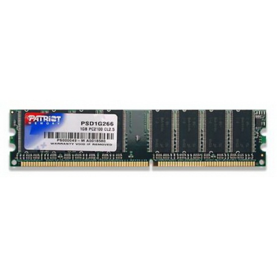 1GB Patriot DDR RAM PC2100 CL2.5 266MHz Desktop Memory Image