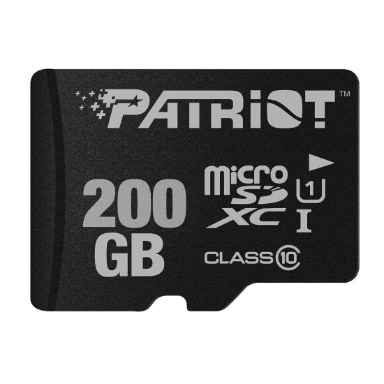 200GB Patriot LX Series microSDXC CL10 UHS-I Mobile Memory Card With SD Adapter Image