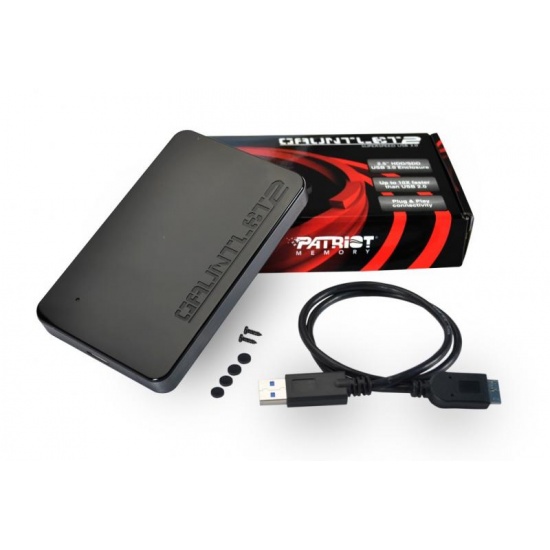 Patriot Gauntlet 2 Superspeed USB3.0 Hard Drive Enclosure for 2.5-inch SATA HDD/SSD Image