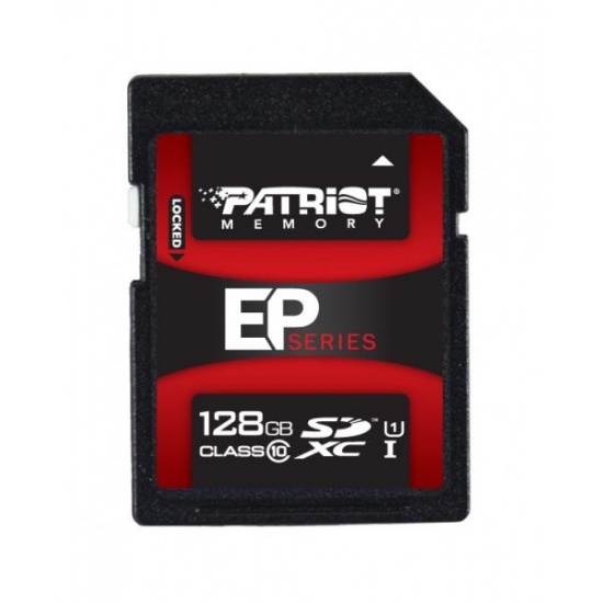 128GB Patriot SDXC Class 10 EP Series UHS-I memory card Image