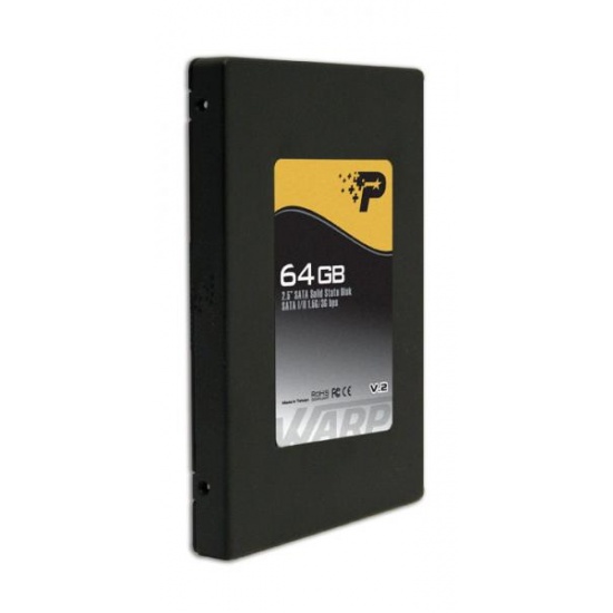 64GB Patriot Extreme Flash Warp SSD Solid State Disk SATA V2 Image