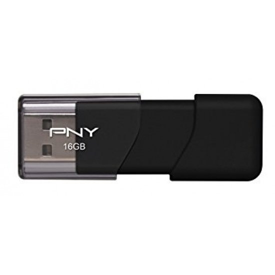 16GB PNY New Attaché USB 2.0 Type-A Black USB Flash drive Image