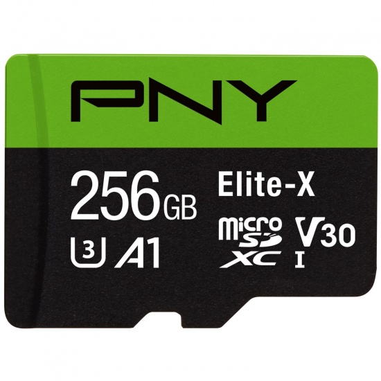 PNY Elite-X SDXC CL10 UHS-I U3 V30 Flash Memory Card - 256GB Image