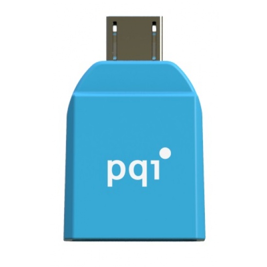 PQI Connect 204 Blue Micro USB OTG Storage Adapter for Android Devices Image