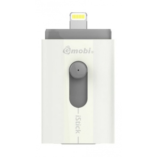 64GB PQI Gmobi USB iStick for iPhone, iPad, iPod with Lightning connection Grey Edition Image
