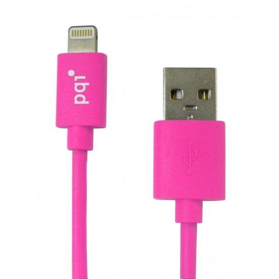 PQI i-Cable Lightning 90 Pink Charging Cable for Apple iPhone/iPad/iPod (90cm) Image