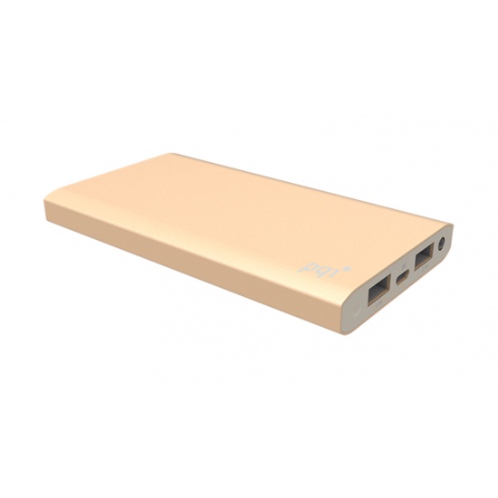 PQI i-Power 12000CV Portable Power Bank (Tablet, Smartphone, iPhone 4/5/6 compatible) Gold 5V / 2.1A Image