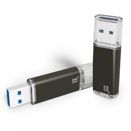 32GB PQI U273V Traveling Disk USB Flash Drive - Black - USB3.0 Image