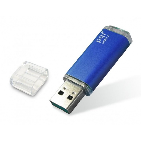 128GB PQI U273V Traveling Disk USB Flash Drive - Deep Blue - USB3.0 Image