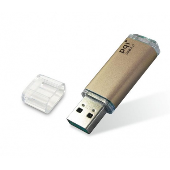 16GB PQI U273V Traveling Disk USB Flash Drive - Brown - USB3.0 Image