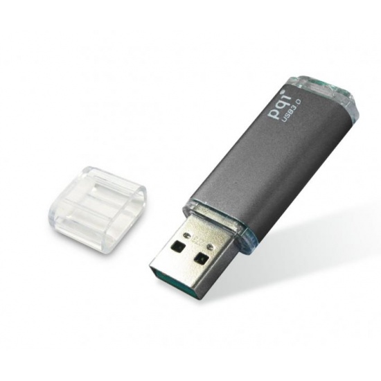 32GB PQI U273V Traveling Disk USB Flash Drive - Iron Gray - USB3.0 Image