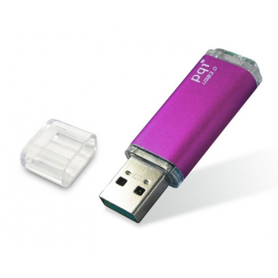 16GB PQI U273V Traveling Disk USB Flash Drive - Purple - USB3.0 Image