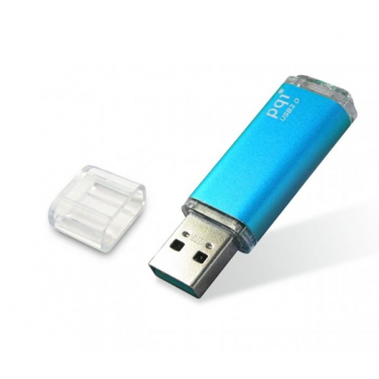 32GB PQI U273V Traveling Disk USB Flash Drive - Sky Blue - USB3.0 Image