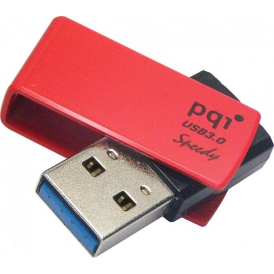 16GB PQI U822V Speedy USB Flash Drive - Deep Red - Ultra-Fast USB3.0 Image