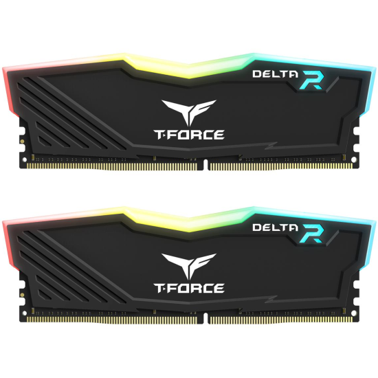 64GB Team Group Delta RGB DDR4 3200MHz CL16 Dual Channel Memory Kit (2 x 32GB) - Black Image