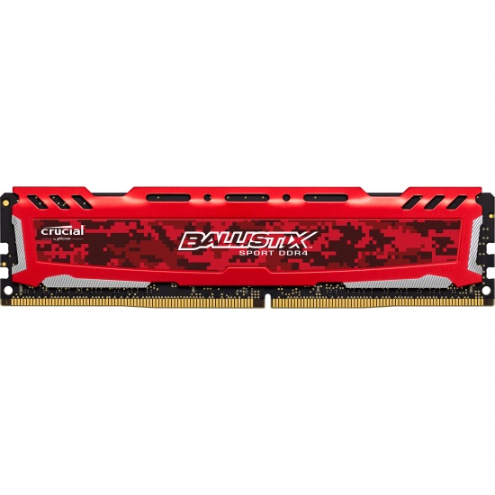 16GB Ballistix Sport LT DDR4 2666MHz PC4-21300 CL16 Memory Module (1 x 16GB) - Red Image
