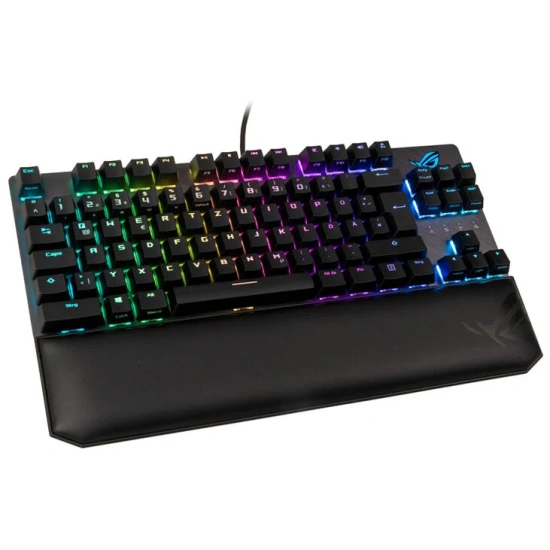 Asus ROG Strix Scope NX TKL Deluxe USB Wired Keyboard - German Layout - Black, Grey Image