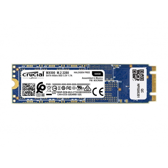 500GB Crucial MX500 M.2 2280 Internal Solid State Drive Image