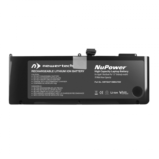 NewerTech 78 Watt-Hour Lithium-Ion Rechargeable Battery for MacBook Pro 15-inch Mid-2009 & Mid-2010 Image
