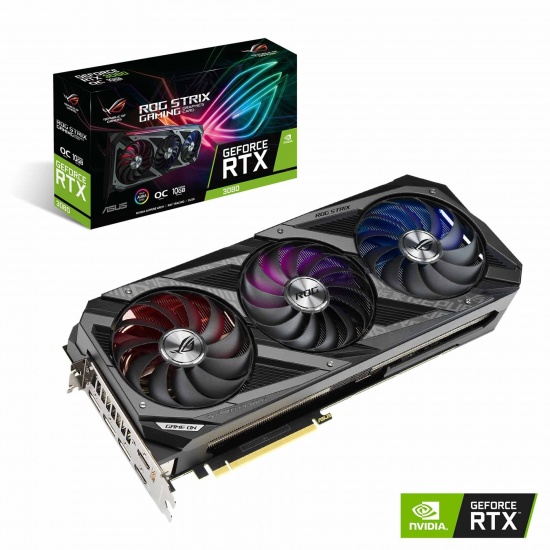 ASUS ROG Strix NVIDIA GeForce RTX 3080 OC Gaming 10GB GDDR6X Graphics Card Image