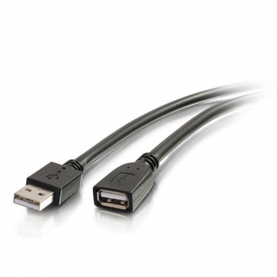 C2G 16FT USB Type-A Male to USB Type-A Female Active Extension Cable - Black Image