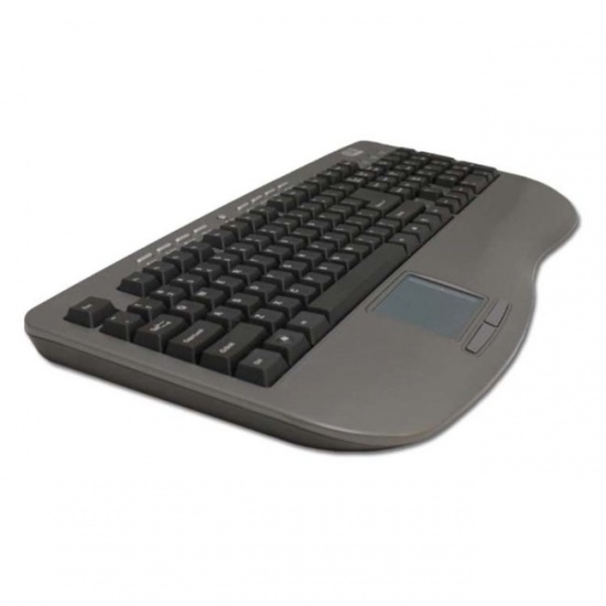 Adesso Win Touch Pro Desktop Multimedia USB QWERTY Keyboard -  Dark Gray, Black Image