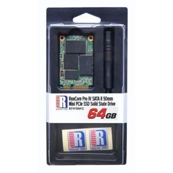 32GB Runcore Pro IV Light 50mm mini-SATA PCI-e Solid State Drive SSD Image