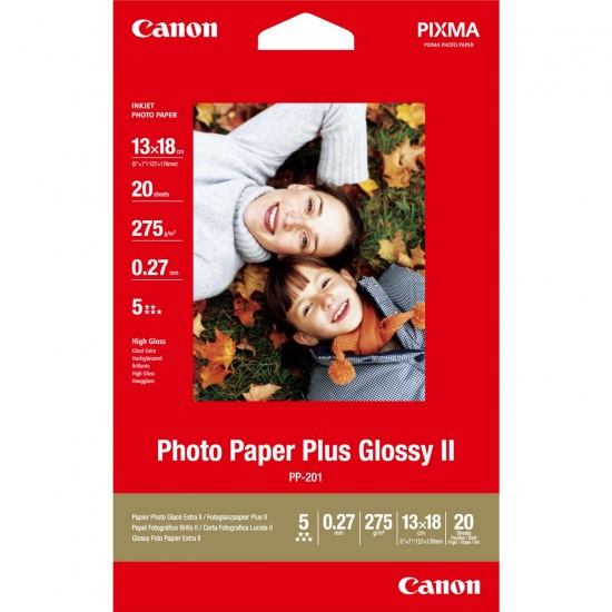 Canon Plus II 5x7 Glossy Photo Paper - 20 Sheets Image