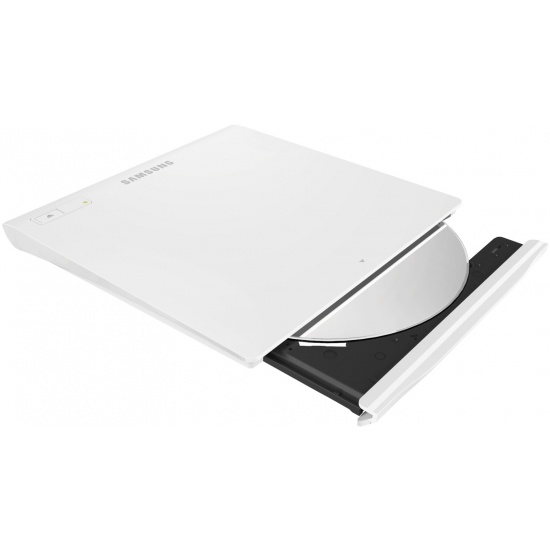 Samsung Ultra-Slim External DVD Writer USB (8x DVD /24x CD) White SE-208 Image