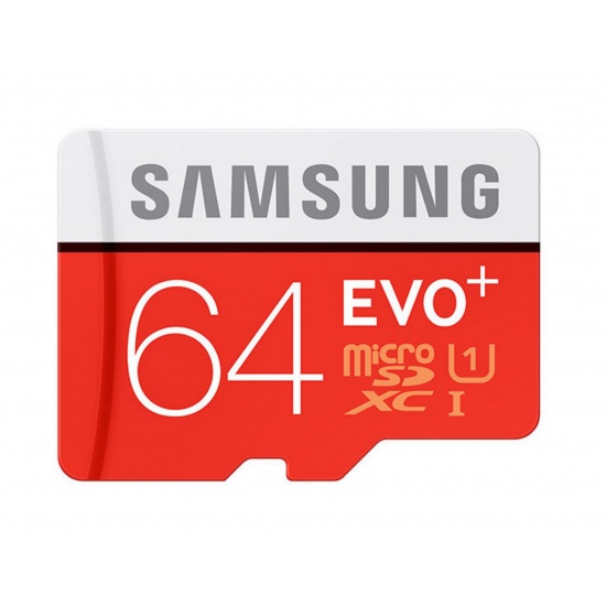 64GB Samsung EVO Plus microSDXC CL10 UHS-1 Memory Card (Speed up to 80MB/sec) Image