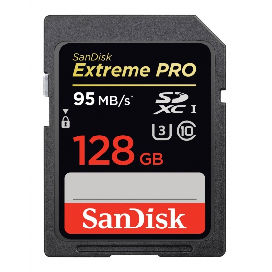 128GB Sandisk Extreme PRO SDXC UHS-I Memory Card 633X Speed (95MB/sec) Image