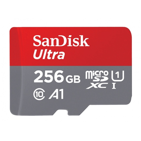 256GB Sandisk Ultra microSDXC UHS-I Memory Card for Android A1 CL10 Full HD Image
