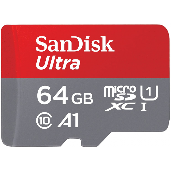 64GB Sandisk Ultra microSDXC UHS-I Memory Card for Android A1 CL10 Full HD Image
