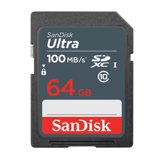 64GB Sandisk Ultra SDXC UHS-I Memory Card Full HD Video 100MB/sec Image