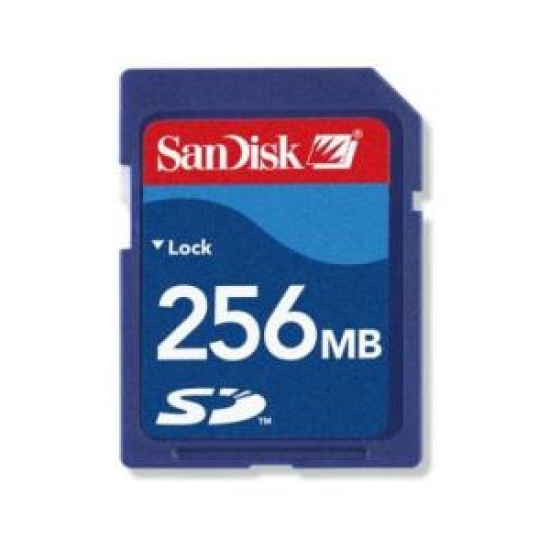 256Mb Sandisk Secure Digital memory Card Image