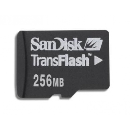 256Mb Sandisk Micro SD Transflash Memory Card Image