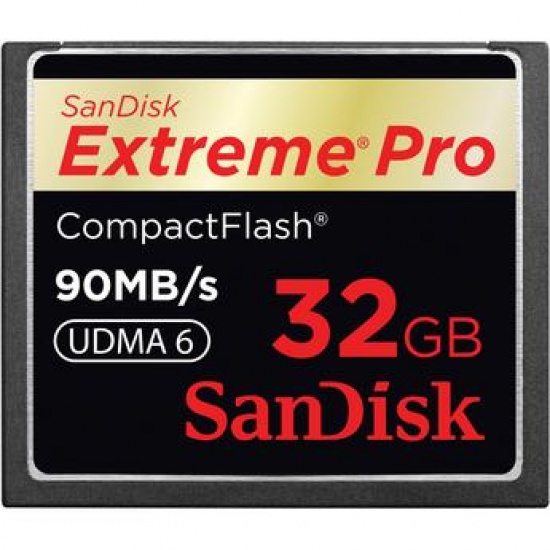 32GB Sandisk Extreme Pro 600X CompactFlash Card (90MB/s) Image