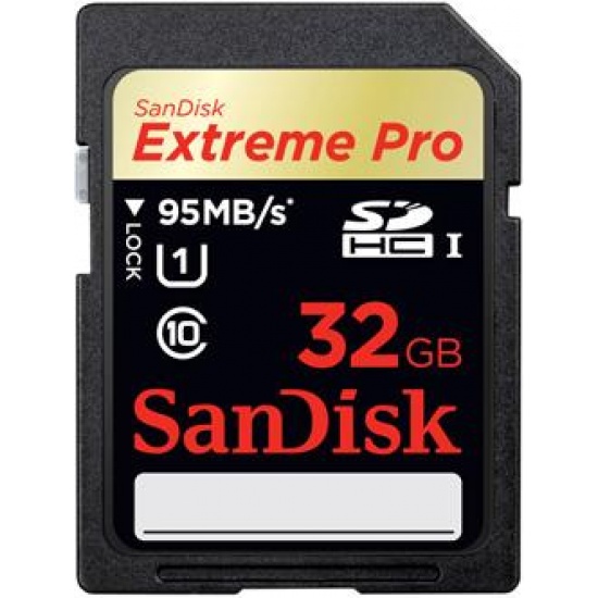 32GB Sandisk Extreme Pro 633X SDHC UHS-I Memory Card 95MB/sec Image