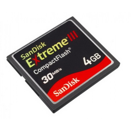 4Gb Sandisk Extreme III CompactFlash memory card