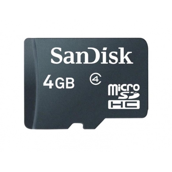 4GB Sandisk microSDHC CL4 mobile phone memory card Image
